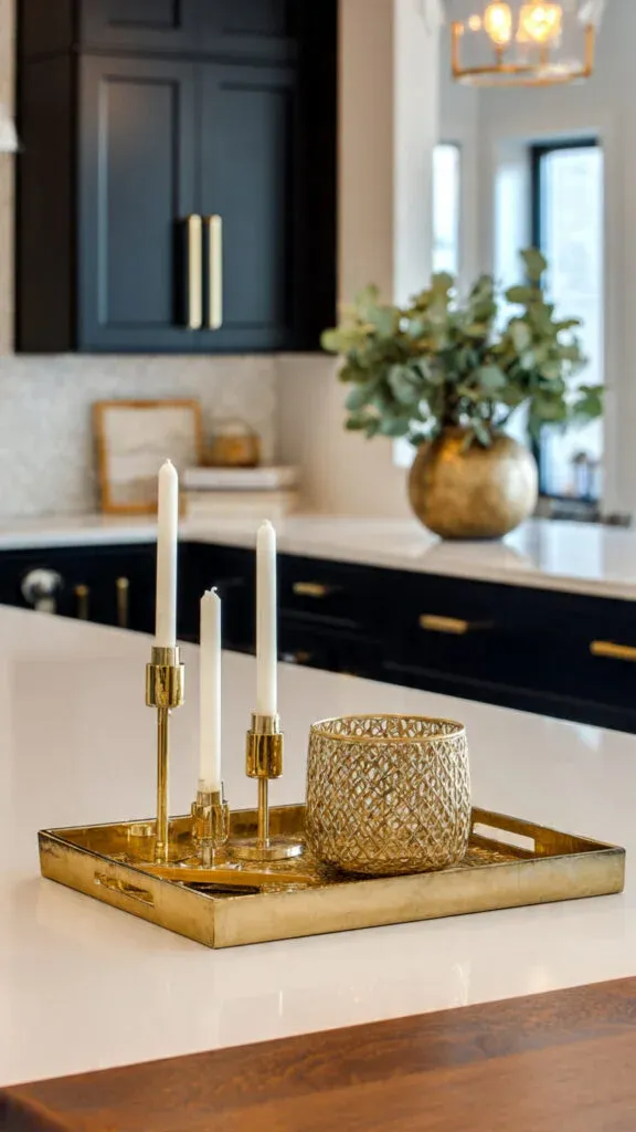a contemporary kitchen island styled with subtle m 576x1024