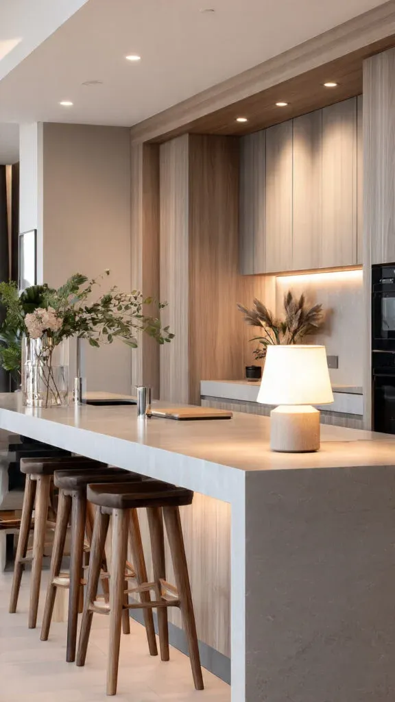 a contemporary kitchen with a spacious quartz kitc 1 576x1024